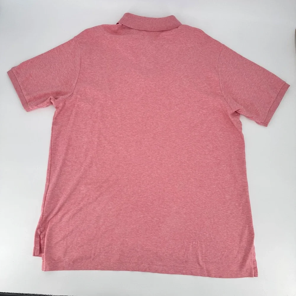 Polo Ralph Lauren‎ Mens 2XLT Pink Coral Heather Short Sleeve Polo Shirt Tall